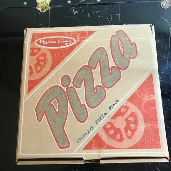 Melissa & Doug Felt Food Pizza Set with Toppings 40 Pieces Montessori Toy Used - Picture 5 of 6